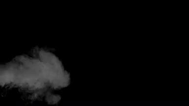 2组带通道白色烟雾发射动态特效叠加素材视频的预览图